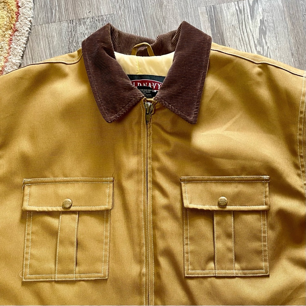 Vintage 90s Y2K Old Navy Chore Coat Barn Jacket - Picture 4 of 13